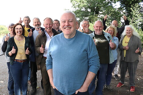 Andrew Sherrington and the Lib Dem team