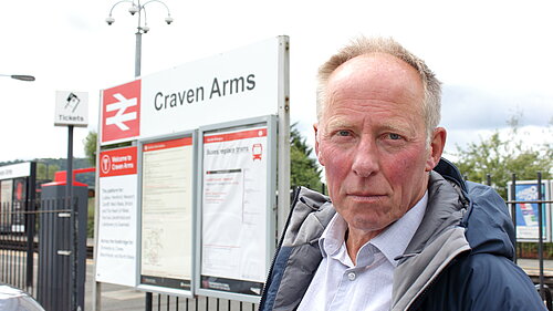 Chris Naylor at Craven Arms station