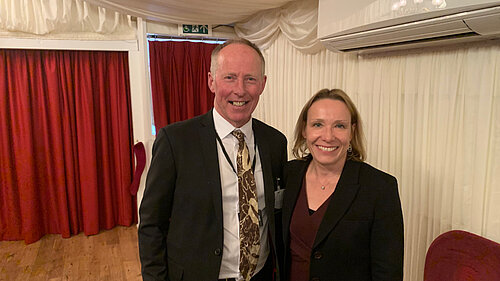 Chris Naylor with Helen Morgan MP